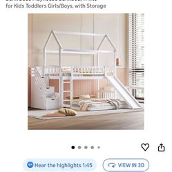 Bunk Beds With Slide Twin Over Full/queen 