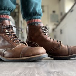 Red Wing 3365 Iron Ranger Lace Up Brown Leather Boot Women’s Size 10