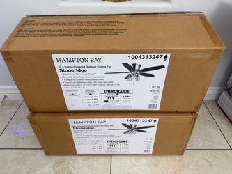 Hampton Bay Stoneridge 52 in. Indoor/Covered Outdoor Ceiling Fans - New in Box