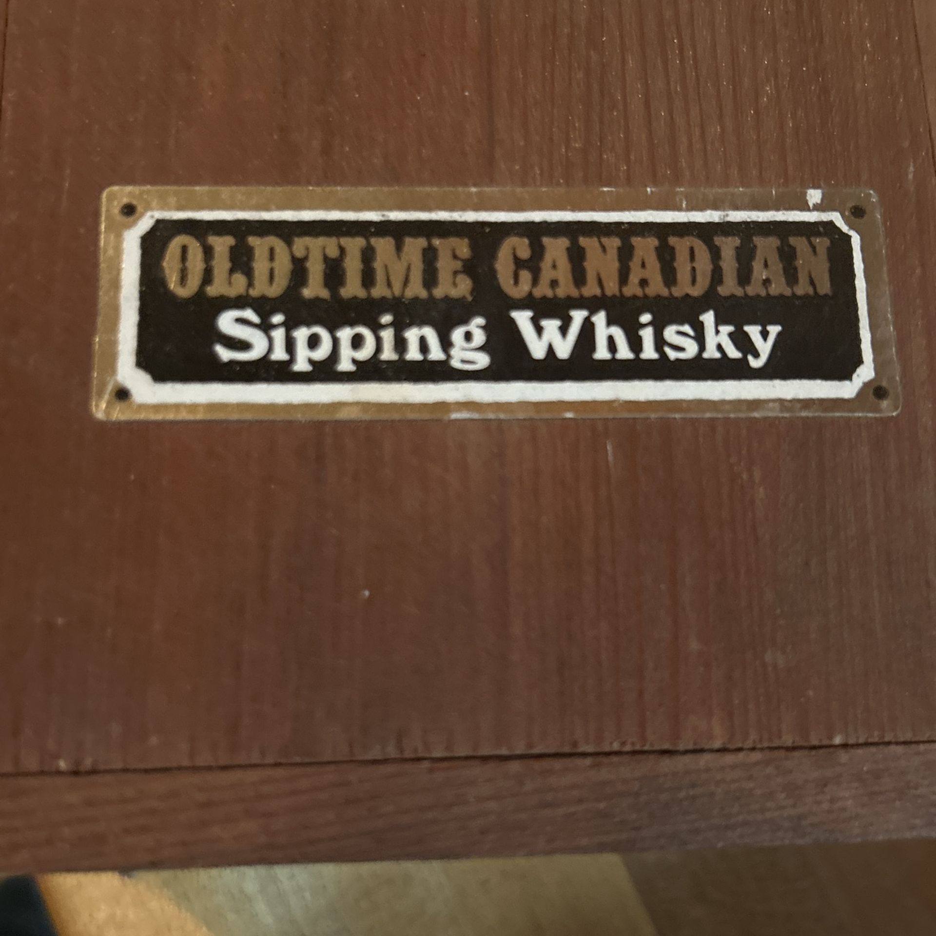 Old, empty whiskey box