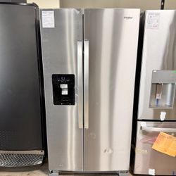 New Whirlpool 36 Side-by-Side Refrigerator WRS325SDHZ