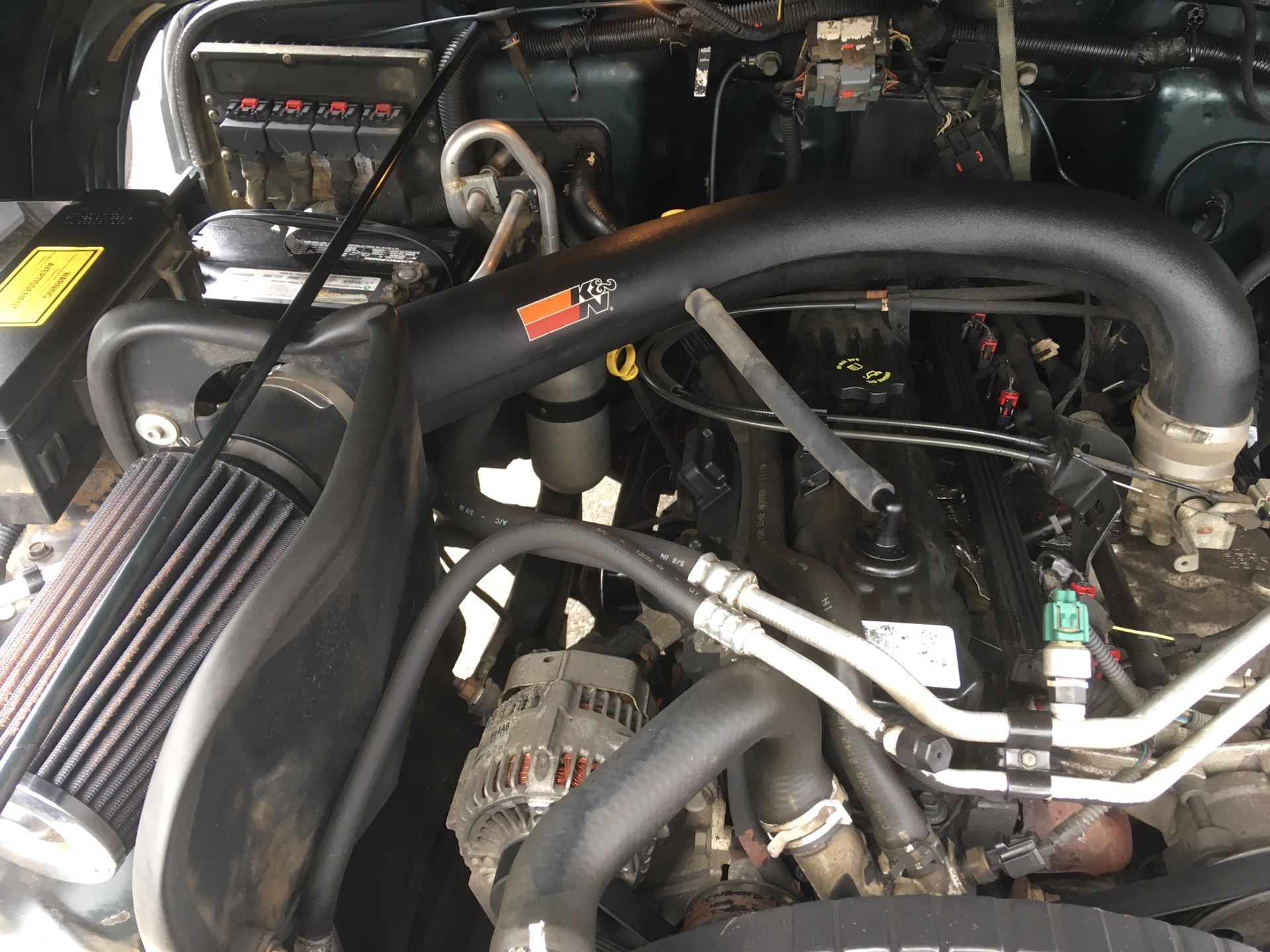 K&N air intake for Jeep tj 4.0