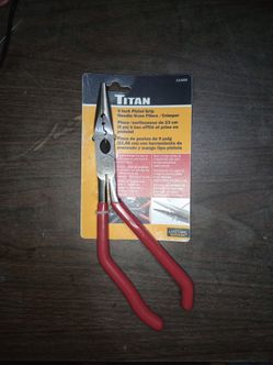 Titan 9-Inch Pistol Grip Needle Nose Pliers/Crimper