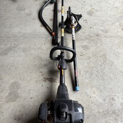 Poulan Pro Gas String Trimmer With Attachments