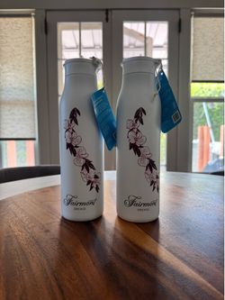 Set of 2 Soma x Fairmont Orchid Insulated Water Bottles