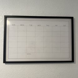 Dry Erase Calendar 