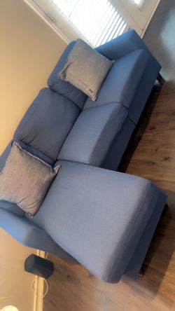 Royal blue sectional