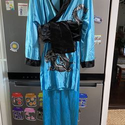 Blue Kimono Dragon Costume