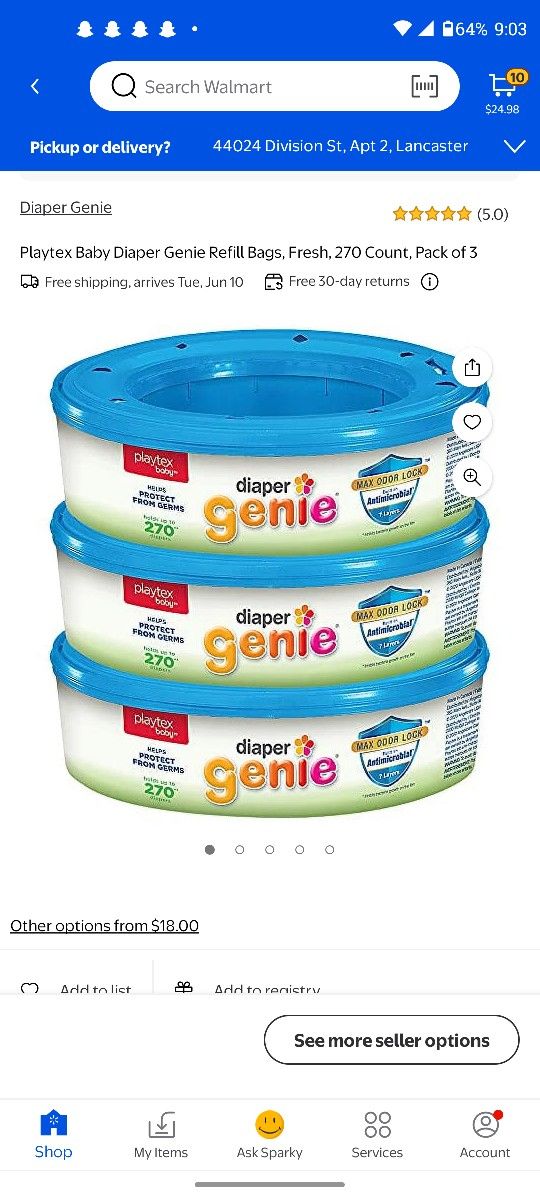 Diaper Genie Refill Bags