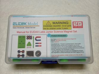 EUDAX Junior Science Magnet Set in Storage Case