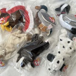 Vintage Big Beanie Baby Bundle 6 Piece Lot 