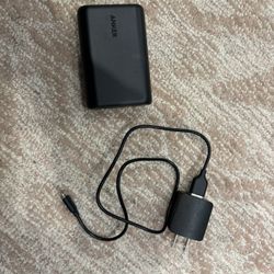 Anker PowerCore 10000 Portable Power Bank – Black – Charger & Cable Included