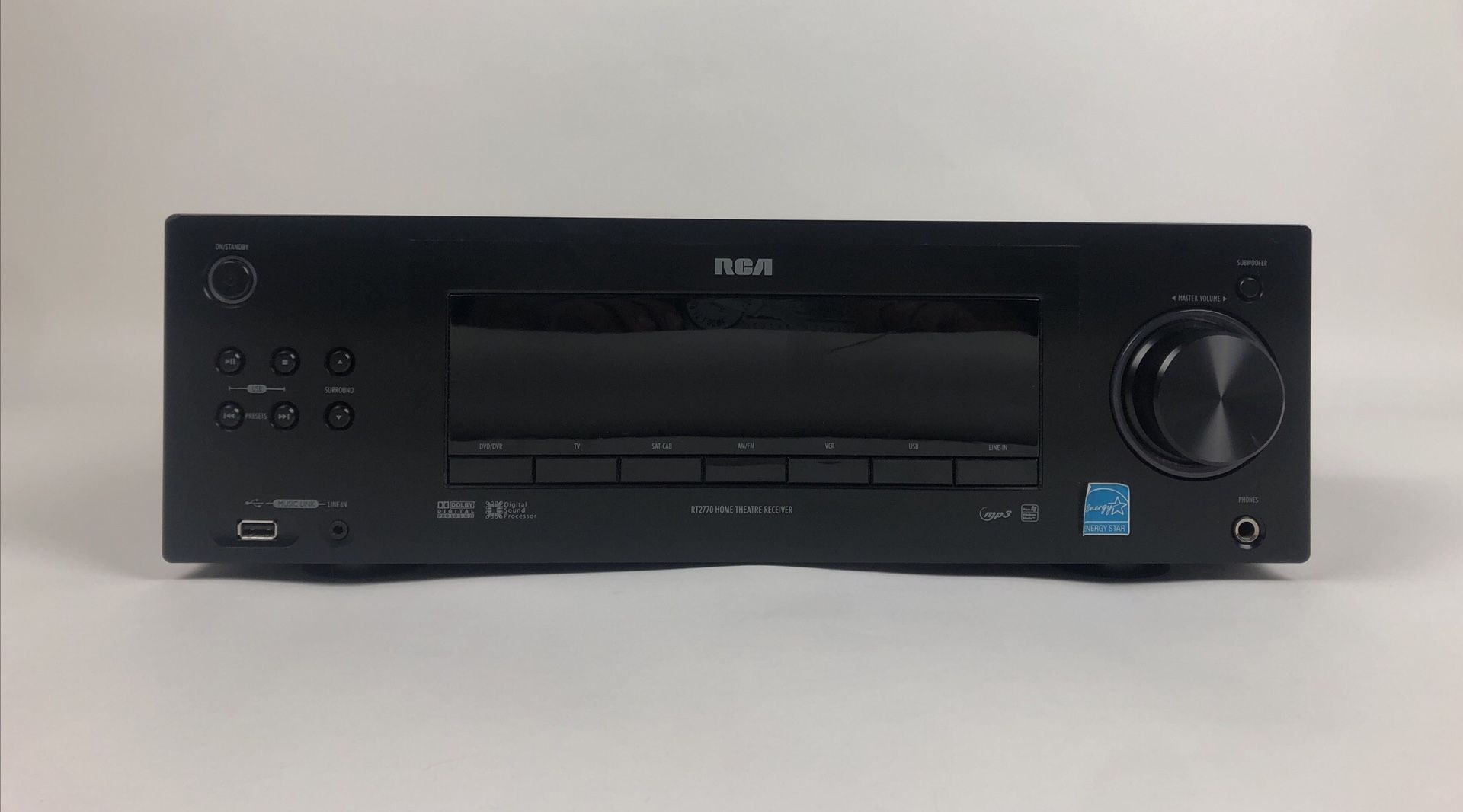 RCA Digital AM/FM Tuner Dolby 5.1Ch USB Home Theatre System Receiver RT2770