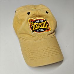 Reebok Super Bowl XXXVIII adjustable khaki baseball cap ONE SIZE 