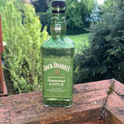 Apple Jack Daniels Glitter Decorative Bottle (NO ALCOHOL)