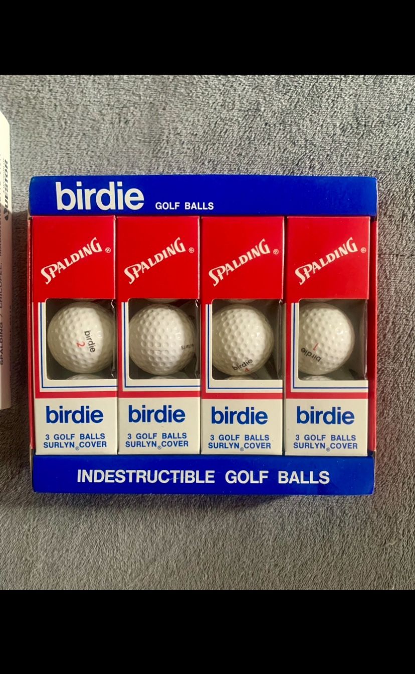 Vintage 1960’s Spalding Birdie Golf Balls! Brand New! A Dozen Balls Total!!