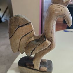 VINTAGE WOOD HANDMADE ROOSTER FARMHOUSE 