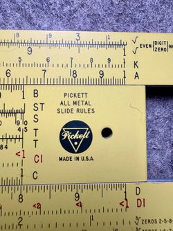 Collectible Slide Rule - Pickett N3-ES Powerlog Exponential Log Log Dual Base 1960
