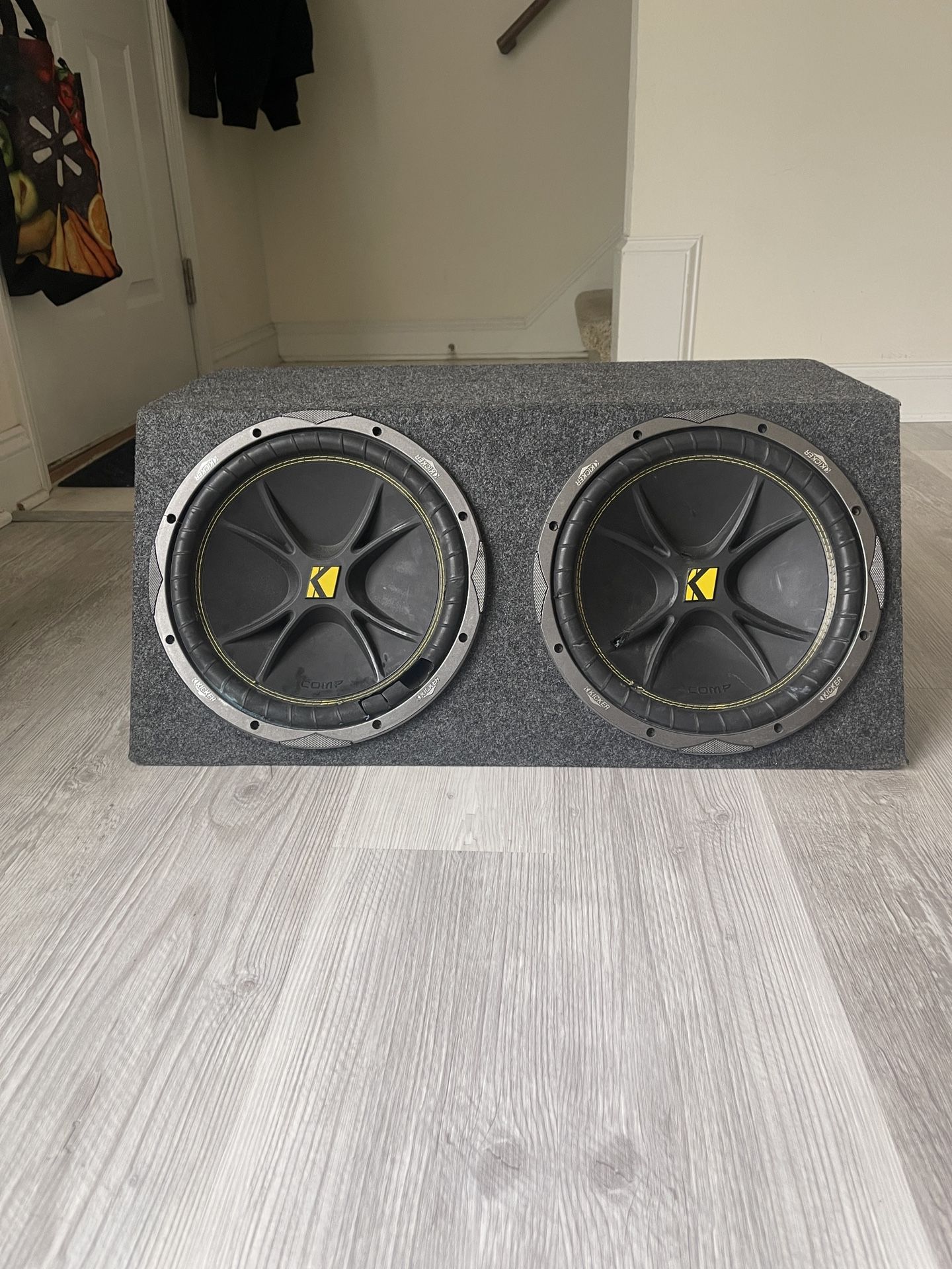 Two Kickers 12’ Inch Subwoofers