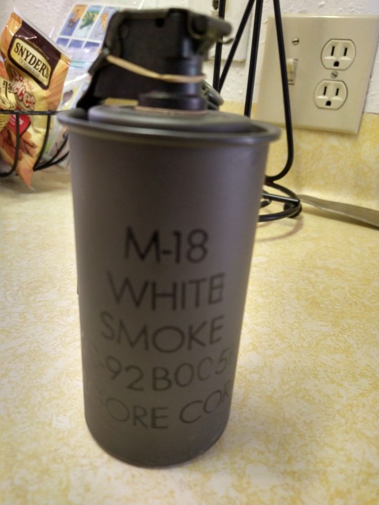 M-18 white smoke grenade