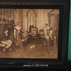 VERY OLD PICTURE DONE ON WOOD