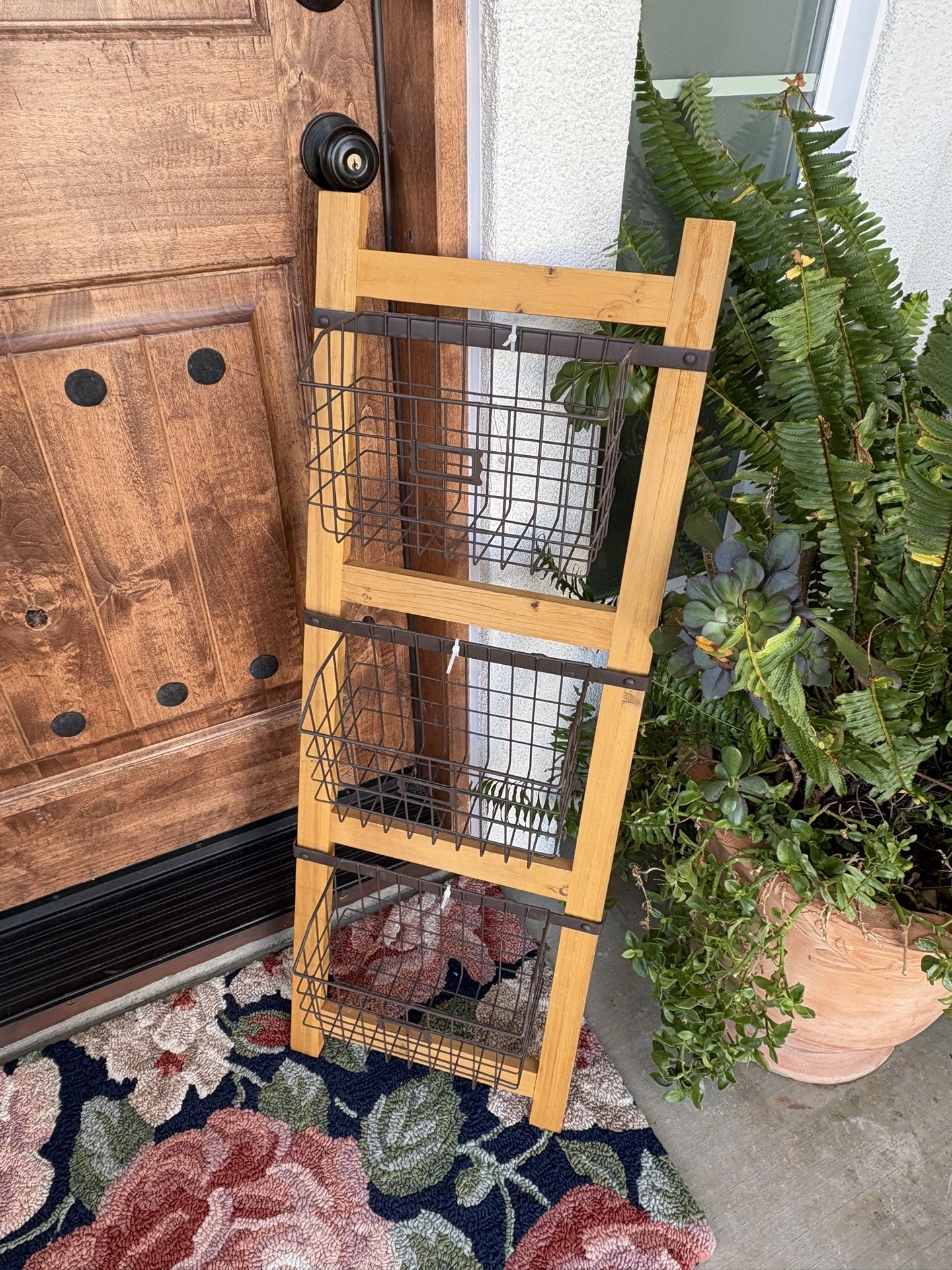 Storage Rack From KIRKLAND Metal Wood