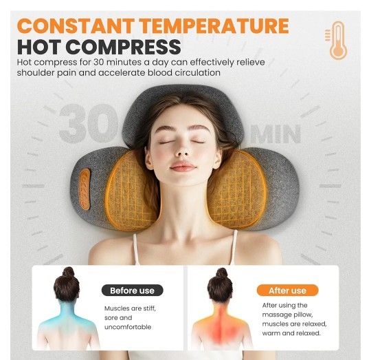 Rechargeable Neck Massage Pillow