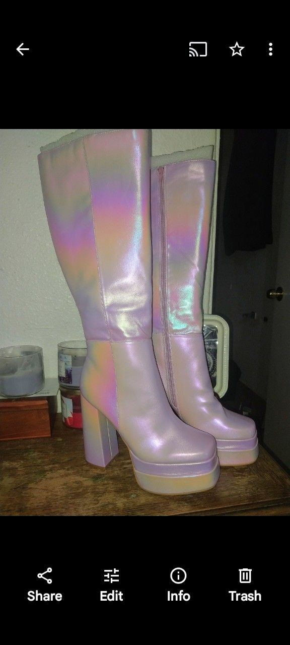Knee High Boots Off Dollskill