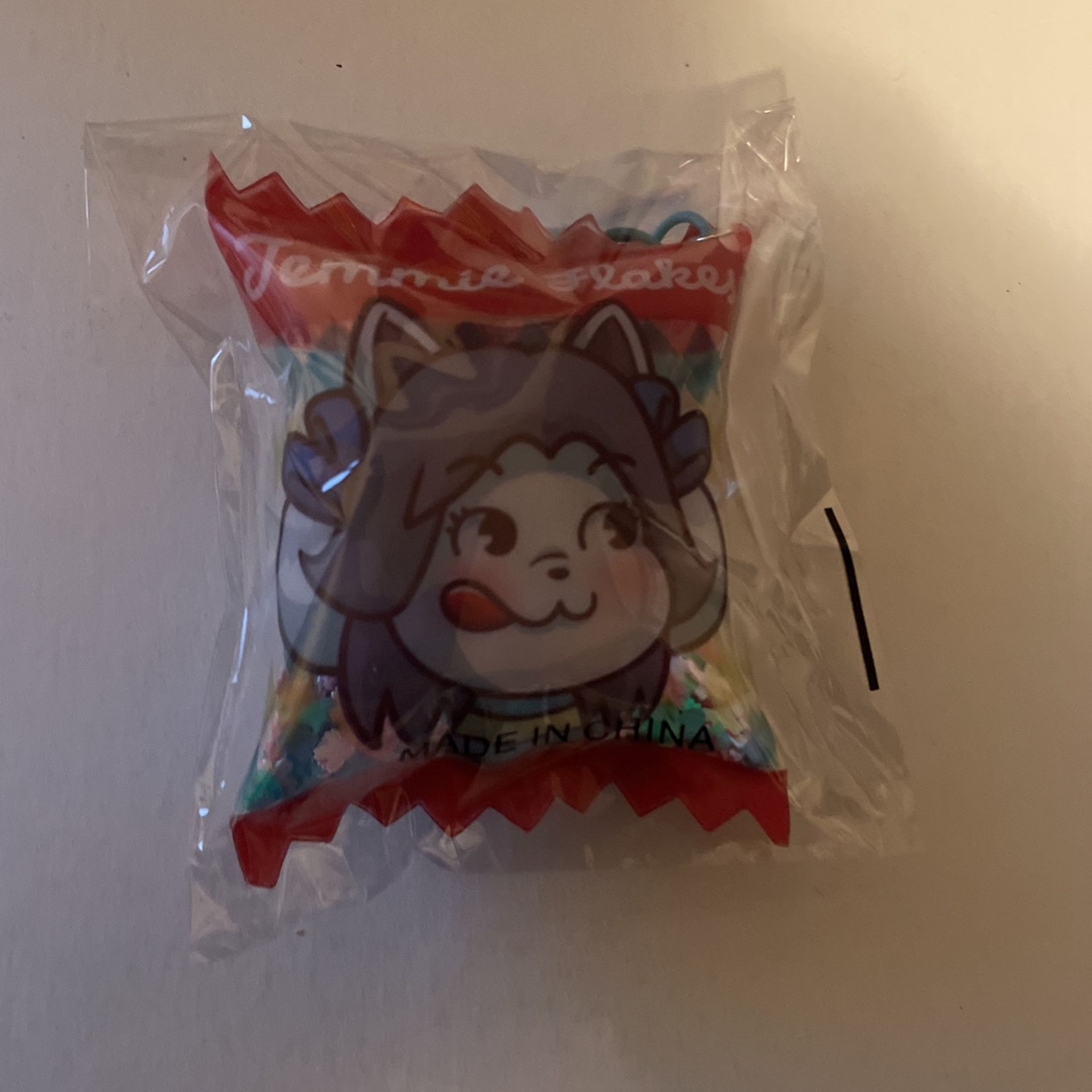 Temmie Flakes Undertale Keychain