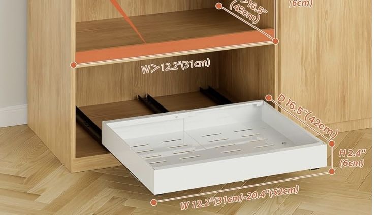 1Pack Expandable Pull Out Cabinet Organizer