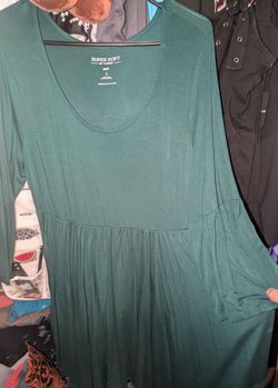 Torrid Sz 1 Dark Green Dress, EUC