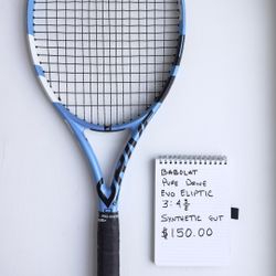 Tennis Equipment: Babolat/Wilson Rackets, Bag, ASICS  Shoes 