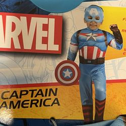Marvel Captain America Official Toddler  Halloween Costume. 