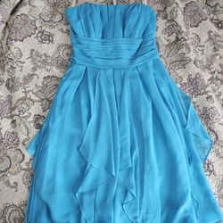 David's Bridal Strapless Dress Size 6