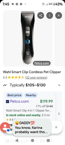 Wahl Pet Smart Cordless Clippers 