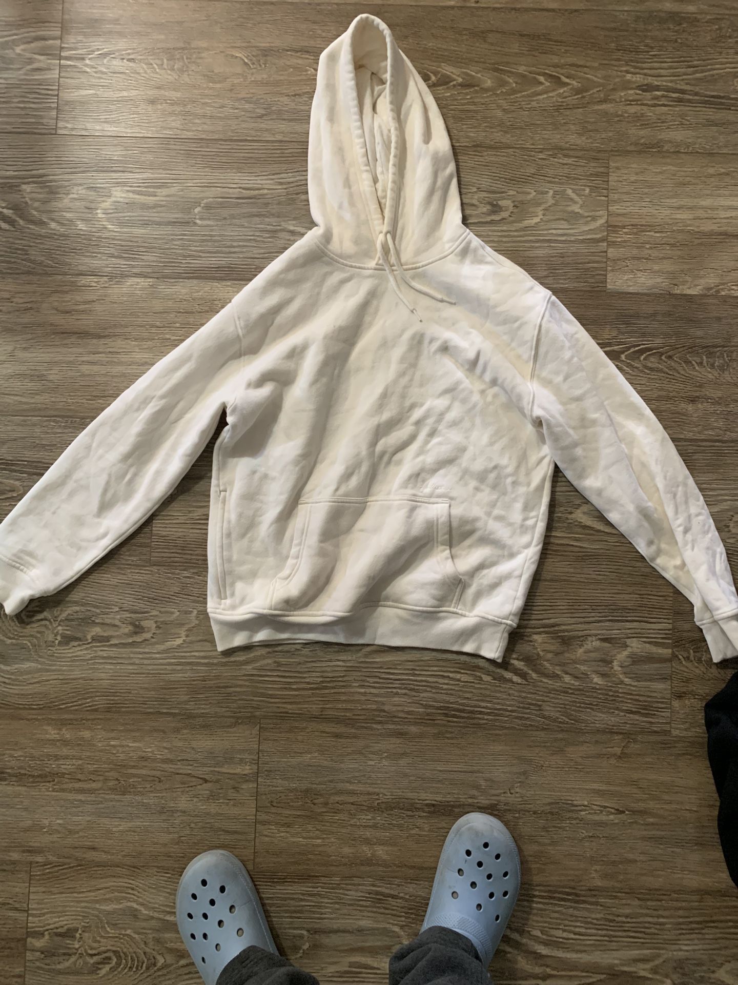 Hollister Pullover Hoodie white