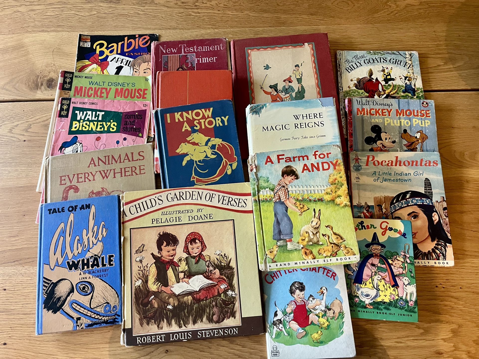 Lot Of Vintage Children’s Books And Comic Books
