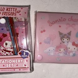 New Sanrio Kuromi Stationary Set and Pocket Multi Purpose Case
