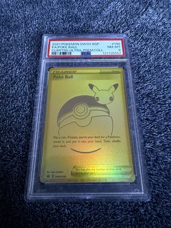 PSA 8 gold pokeball promo