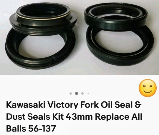 All Balls Fork Oil Seals & Dust Seals Replacement Kit 56-137 Kawasaki, Yamaha, Suzuki, Honda, Triumph, Harley