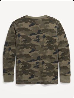 Gap Camo Thermal-Knit Long-Sleeve Tee T Shirt Top Mens Size M Medium