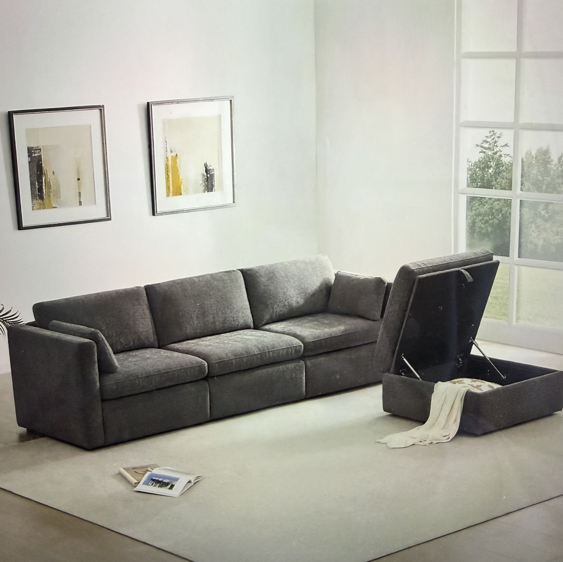 Delaney 4-seat Modular Sofa Chaise