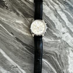 Michael Kors Leather Dress Watch