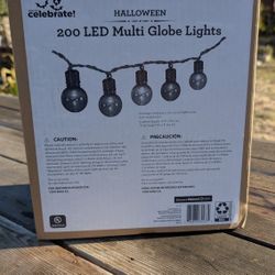  Way to Celebrate Halloween 200 LED Multi Globe Lights Indoor/Outdoor 62.5ft