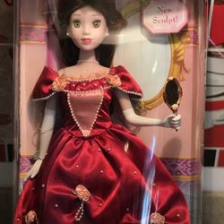 NIB- Disney Collector’s Brass Key Edition Beauty And The Beast Belle Porcelain Doll