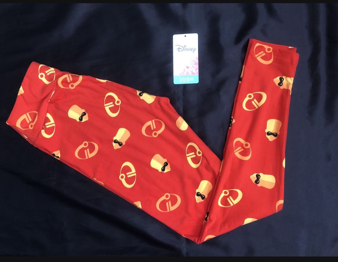 New Lularoe Disney Incredibles OS leggings
