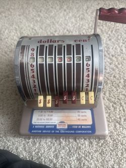 Vintage Travelers Express Money Order Machine- Greyhound Corporation 