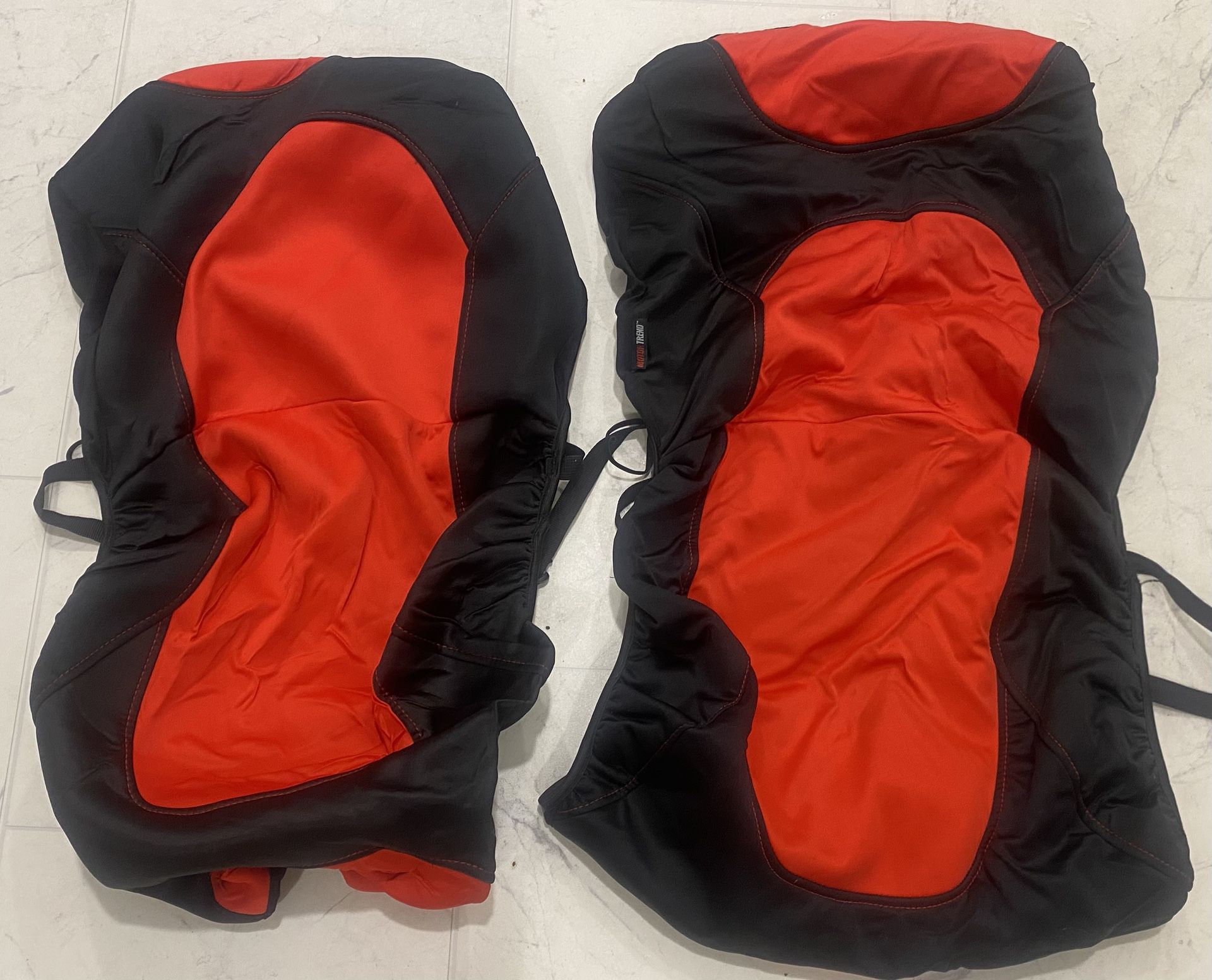 Red and Black Front Car Seat Covers