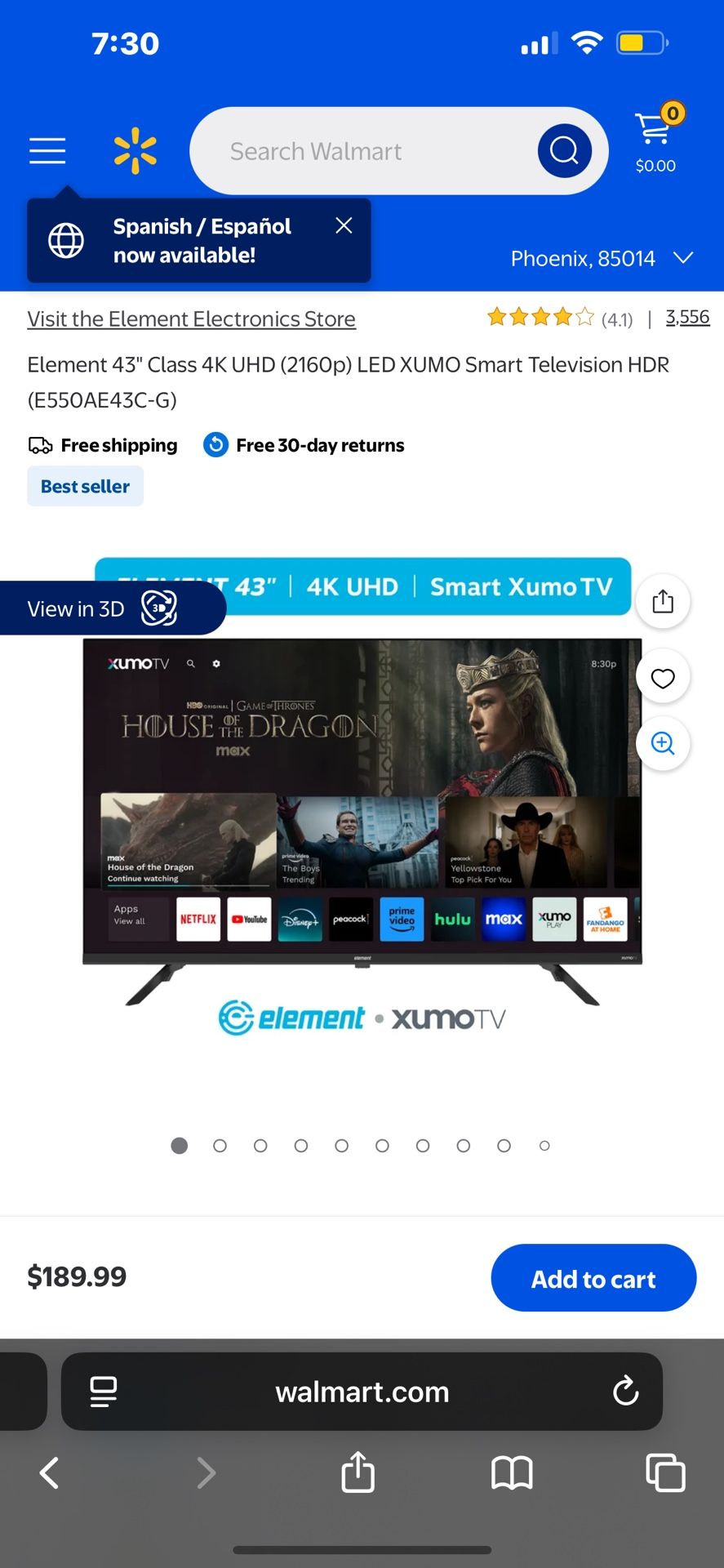 43 Inch Roku Smart Tv
