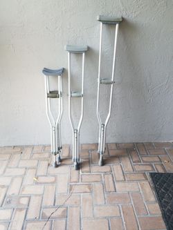 Used Crutches Small Medium and Large